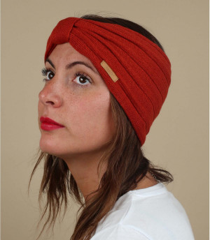 Stirnband rot gebunden Zitoun Headband rust